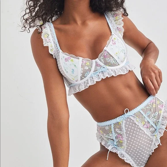 FOR LOVE & LEMONS Midsummer Floral Hi-Waist Panty - Picture 8 of 12